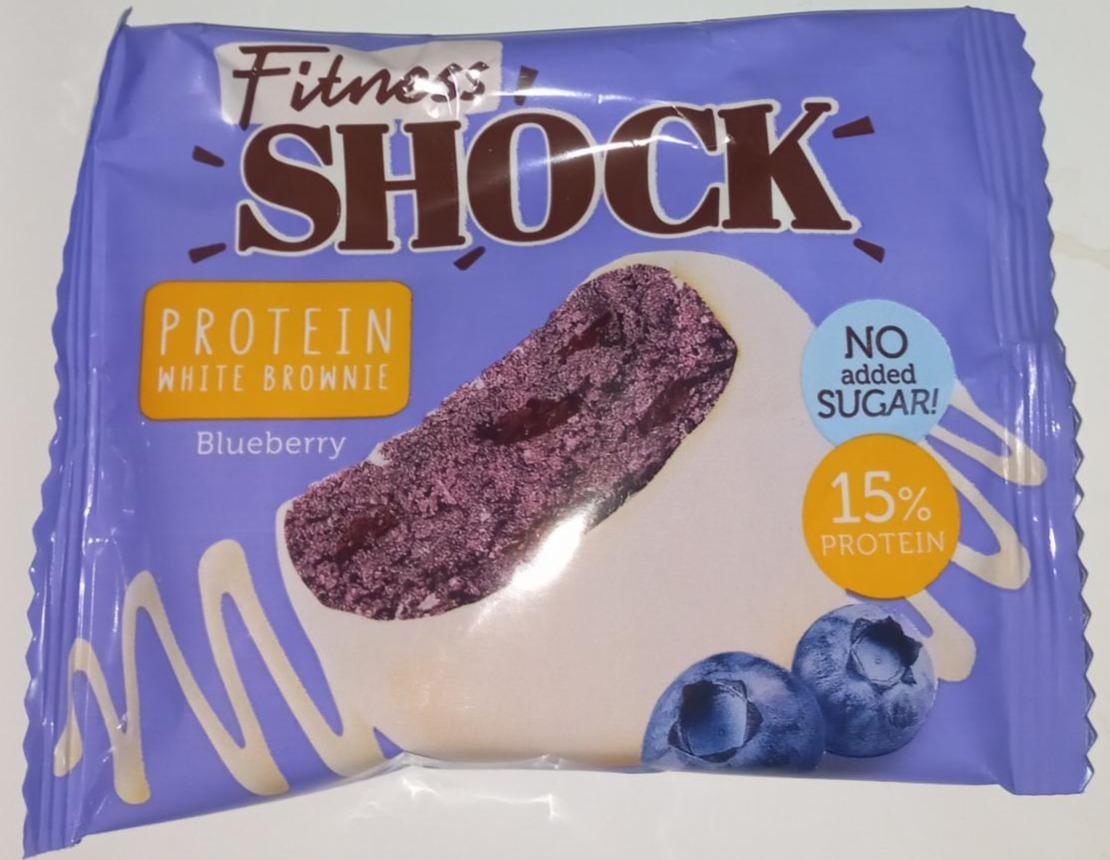 Фото - Protein white brownie blueberry FitnesShock