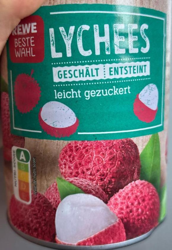 Фото - Lychees geschält entsteint leicht gezuckert Rewe