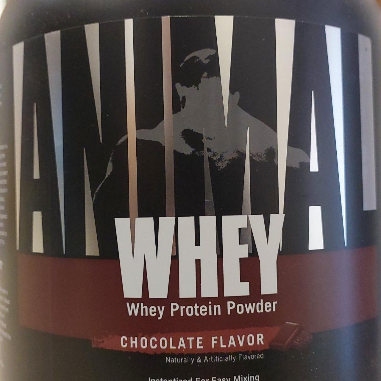 Фото - Whey protein powder chocolate flavour animal Universal Nutrition