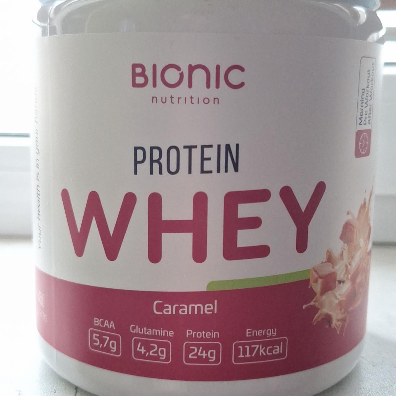 Фото - Protein whey со вкусом карамели Bionic nutrition