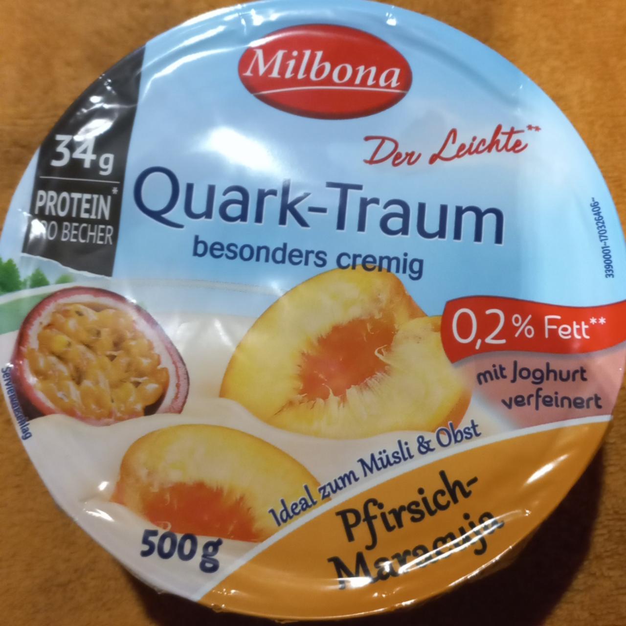 Фото - Quark-Traum Pfirsich-Maracuja Milbona