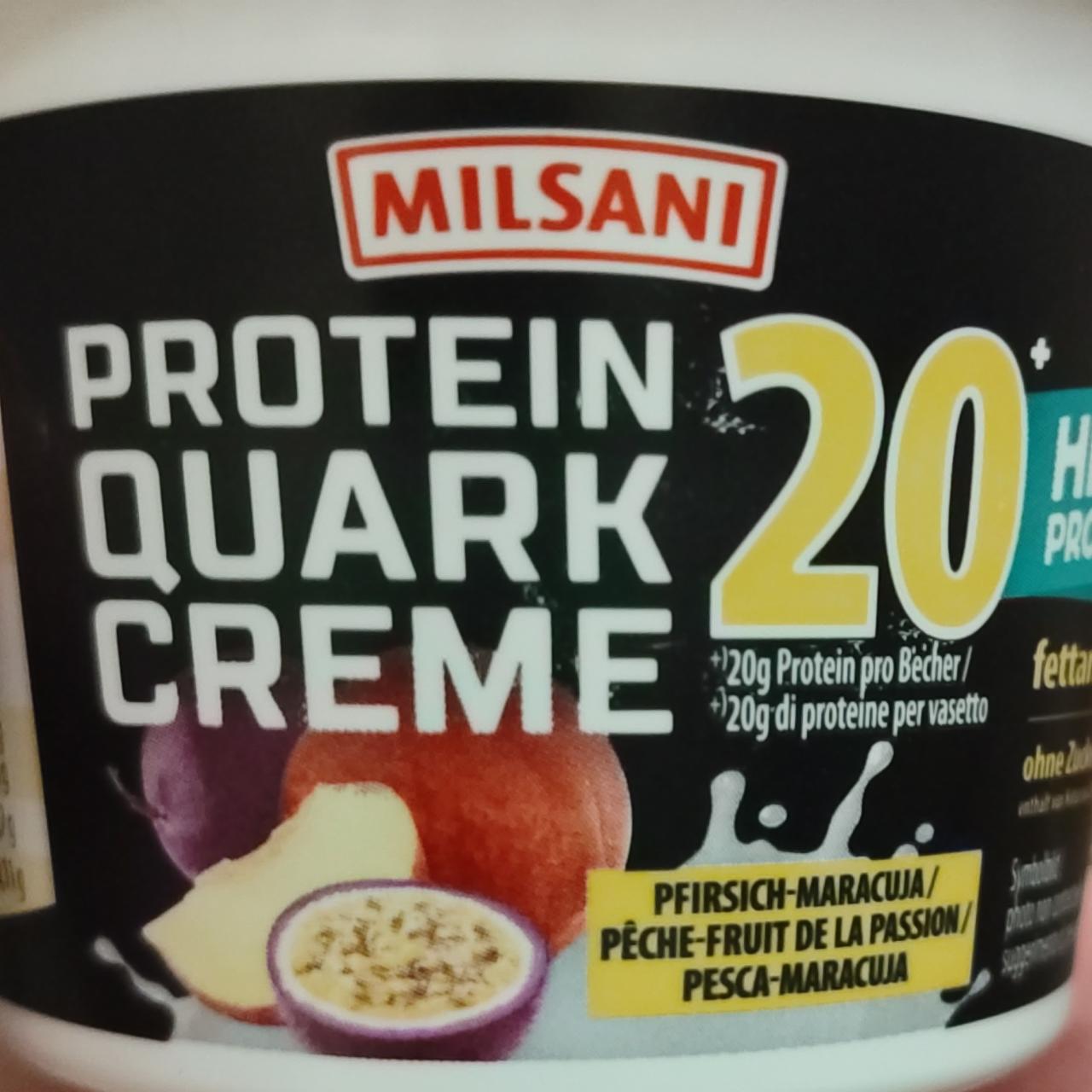 Фото - Protein quark creme pesca-maracuja Milsani