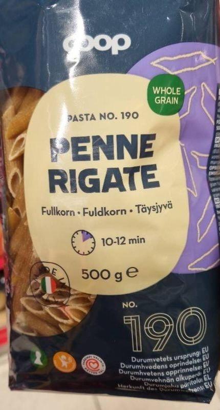 Фото - Penne rigata fullkorn Coop