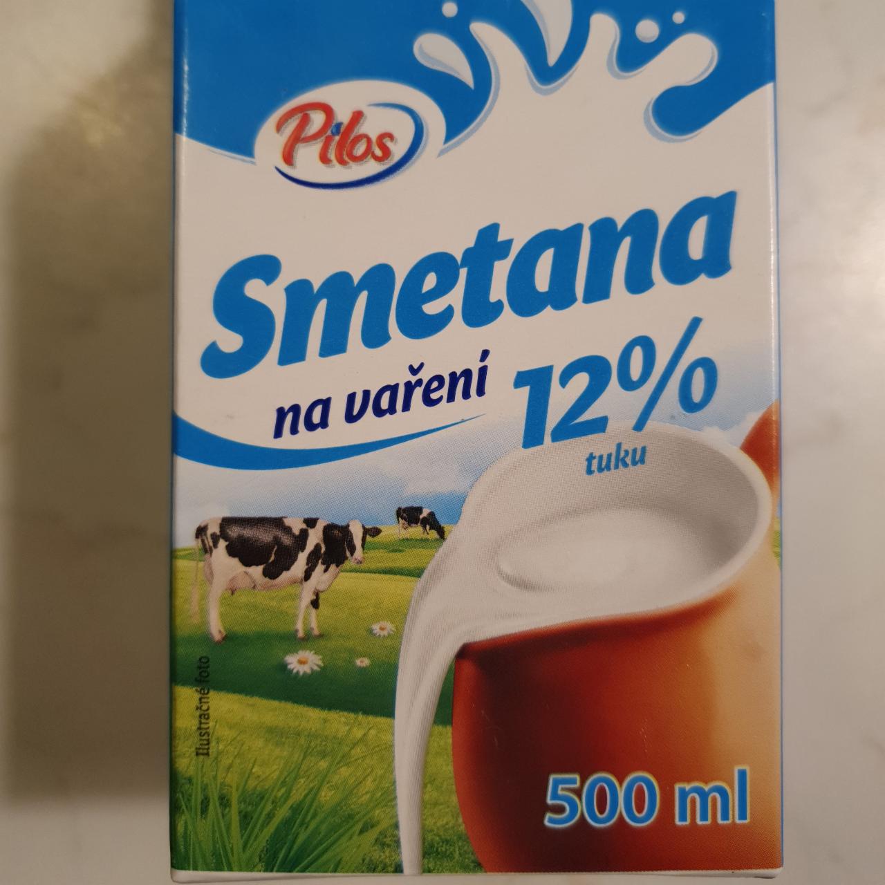 Фото - Вершки кулінарні Smetana Na vareni 12% Pilos