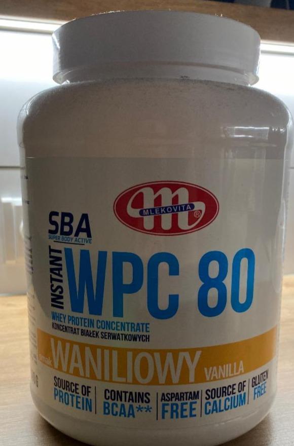 Фото - SBA Instant WPC 80 whey protein concentrate smak waniliowy Mlekovita