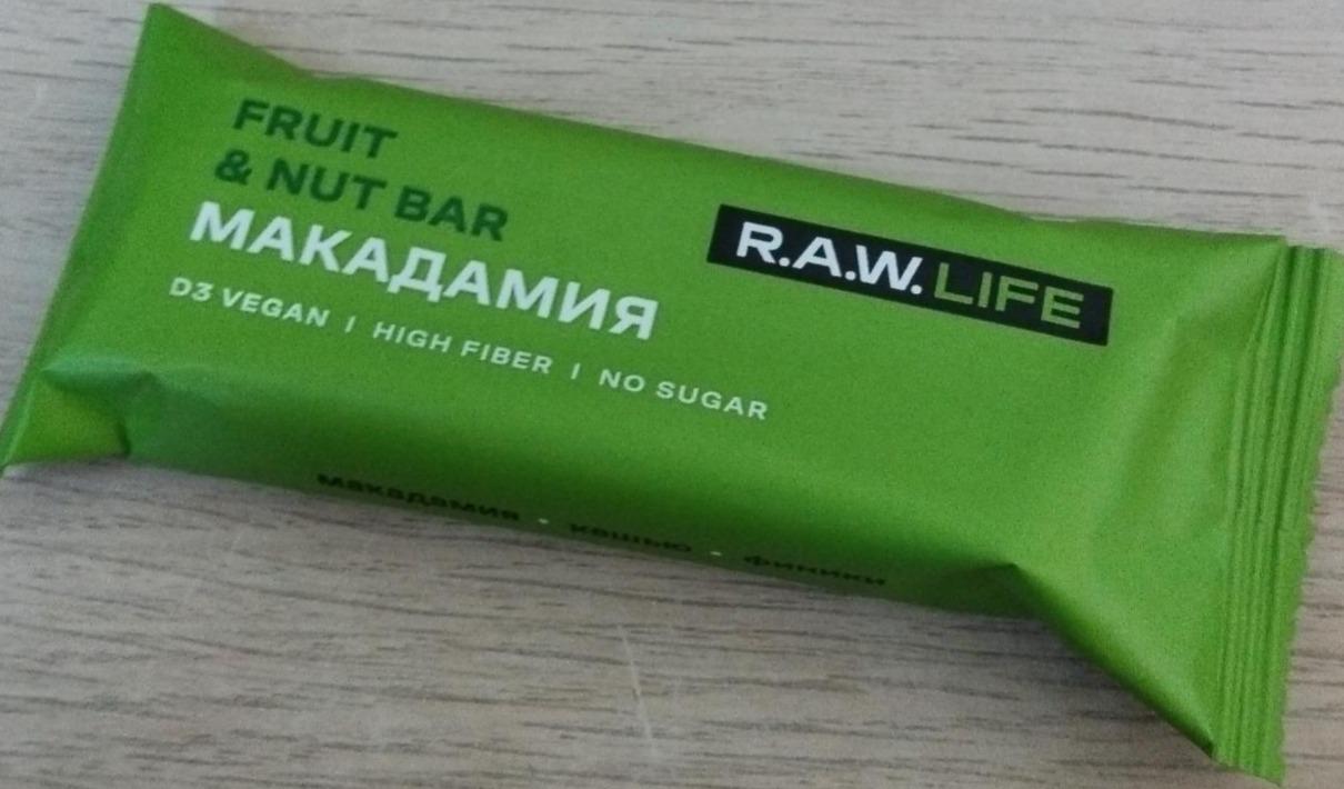 Фото - Макадамия fruit&nut bar R.A.W. Life