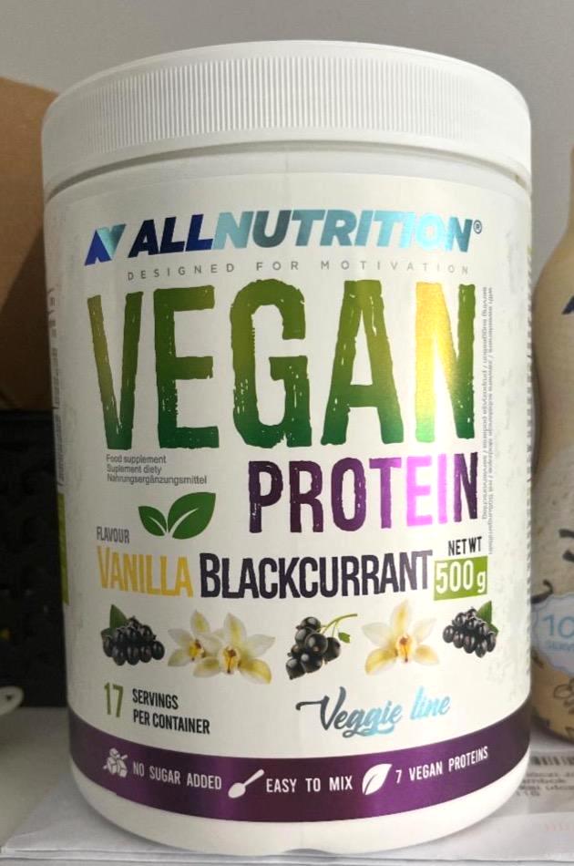 Фото - Vegan protein vanilla blackcurrant Allnutrition