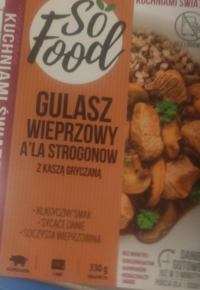 Фото - Gulasz wieprzowy a'la strogonow So food