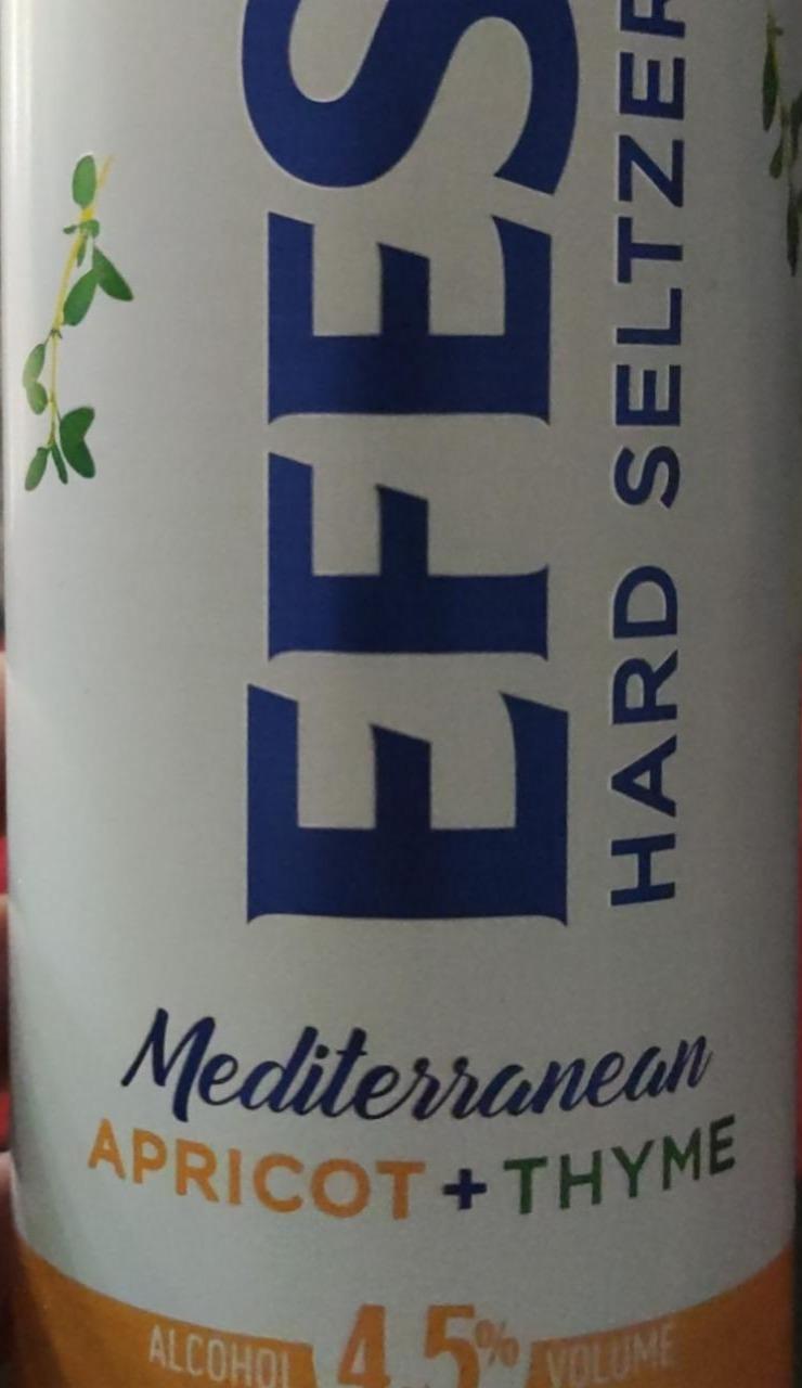 Фото - Напиток пивной светлый hard seltzer Apricot+Thyme Efes