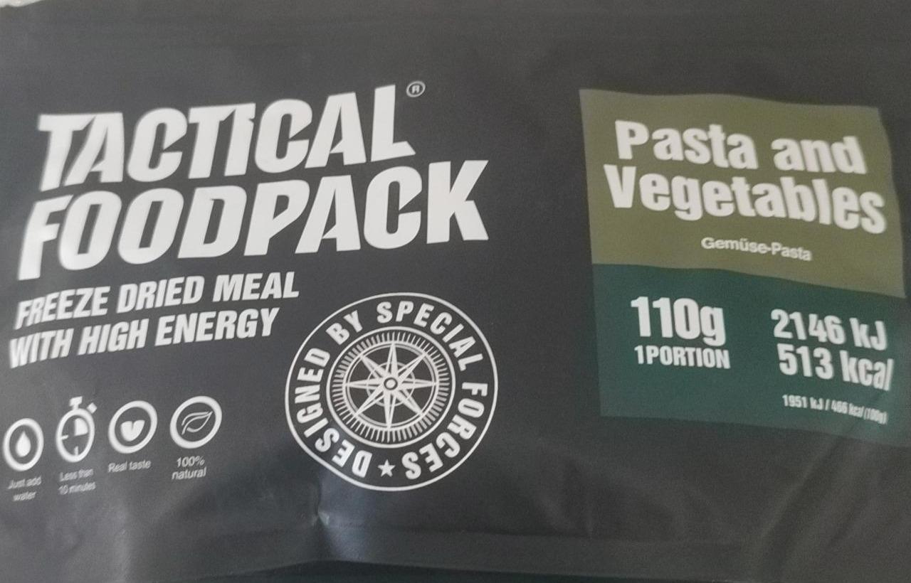 Фото - Pasta and vegetables freeze dried meal with high energy Tactical foodpack