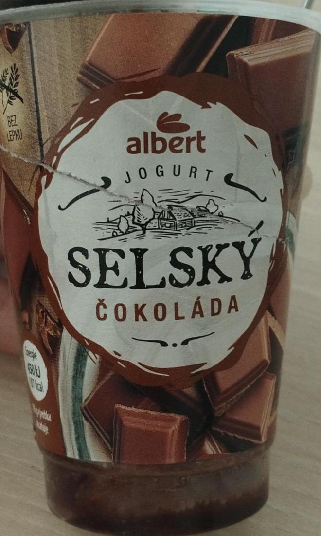 Фото - Jogurt Selský čokoláda Albert