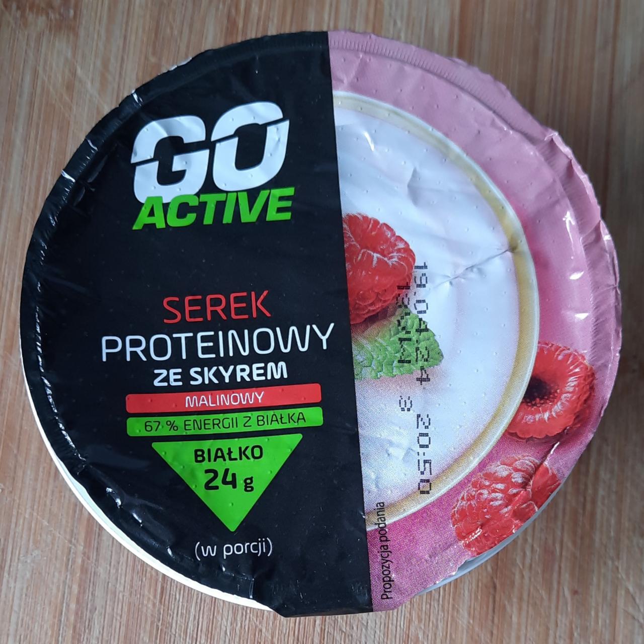 Фото - Serek proteinowy ze skyrem malinowy Go Active