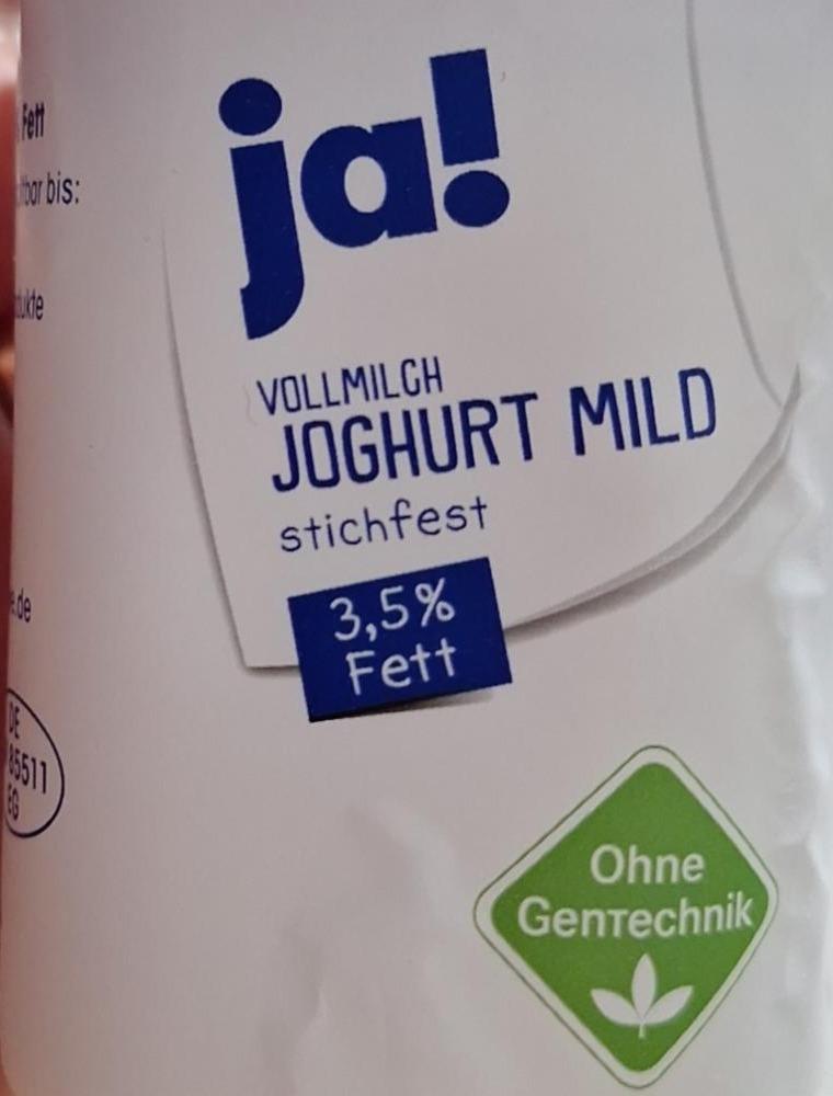 Фото - Vollmilgh joghurt mild stichfest 3.5% fett Ja!