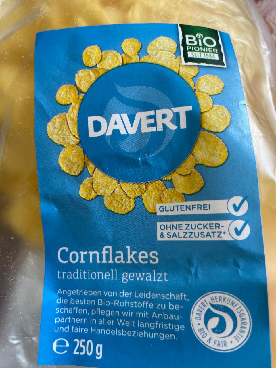 Фото - Cornflakes traditionell gewalzt Davert Bio