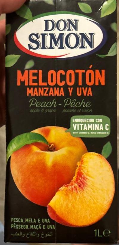 Фото - Сок персиковый melocotón y uva peach Don Simon