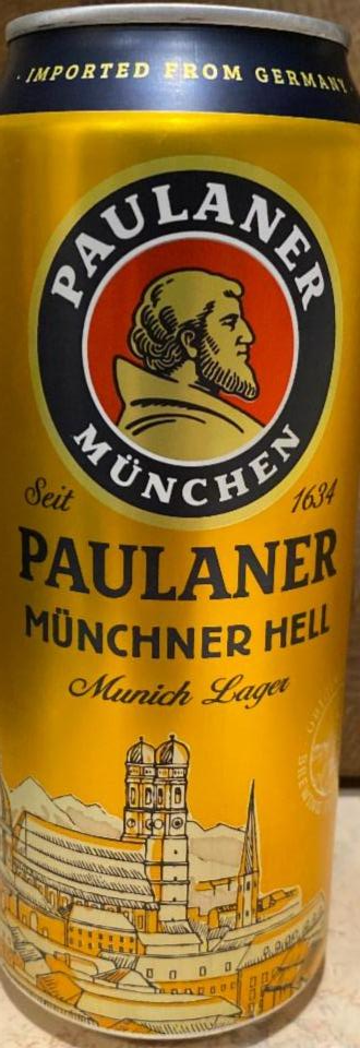 Фото - Пиво светлое 4.9% пастеризованное Paulaner Original Muncher Paulaner