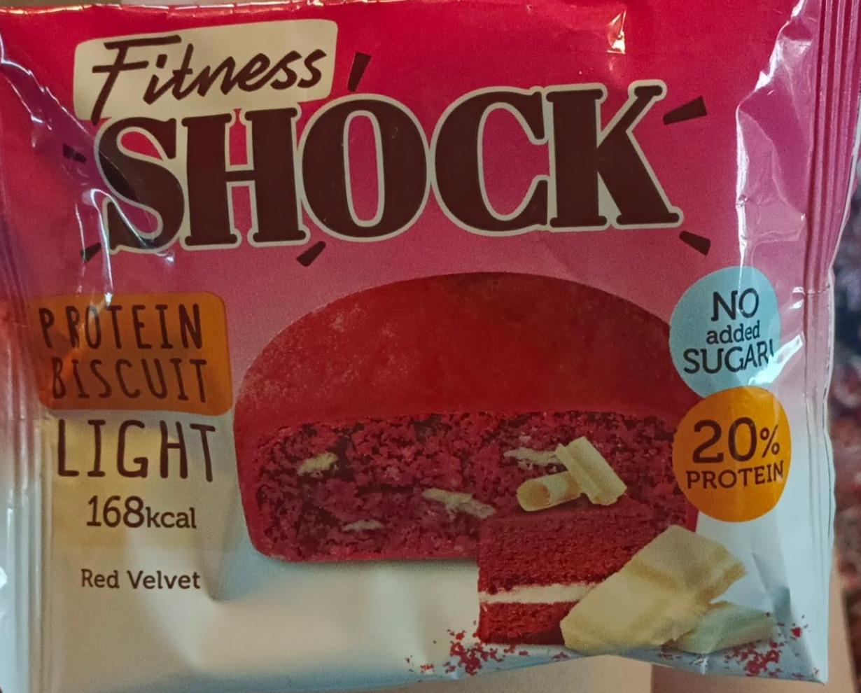 Фото - Protein biscuit light red velvet FitnesShock