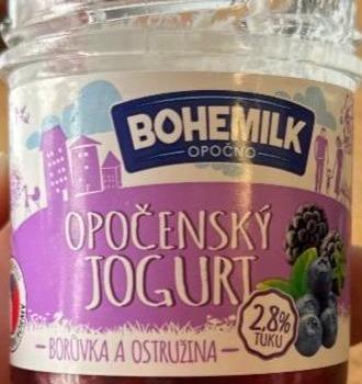 Фото - Opočenský jogurt borůvka a ostružina 2,8% Bohemilk