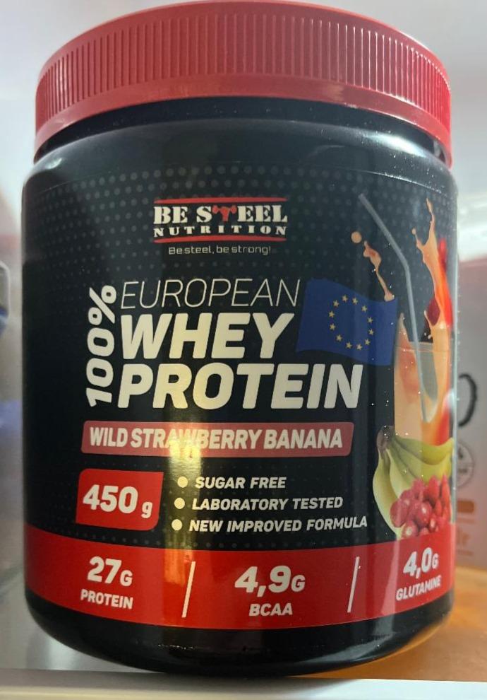 Фото - Whey protein Банан и земляника Be Steel Nutrition