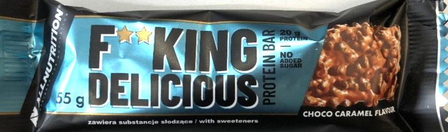 Фото - F**king delicious protein bar choco caramel flavour Allnutrition