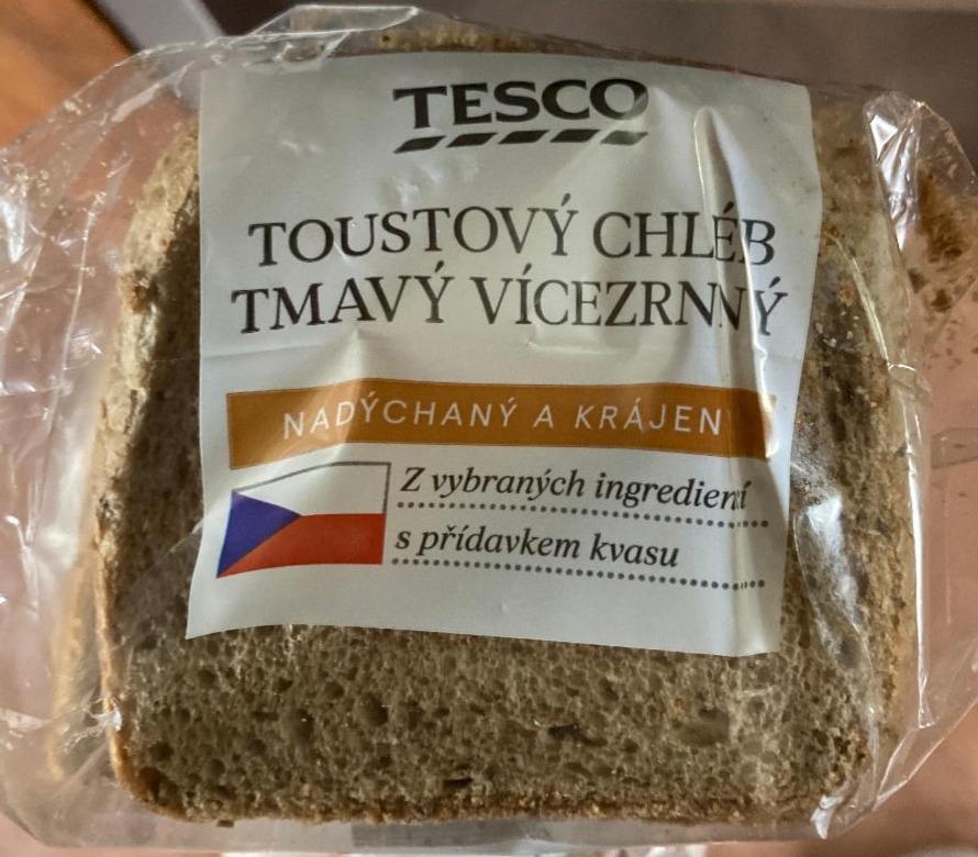 Фото - Toustový chléb, tmavy vícezrnny zvybraných ingrediencí s přídavkem kvasu Tesco