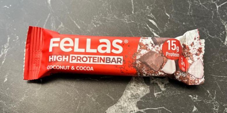 Фото - Батончик High Protein Bar Coconut&Cacao Fellas