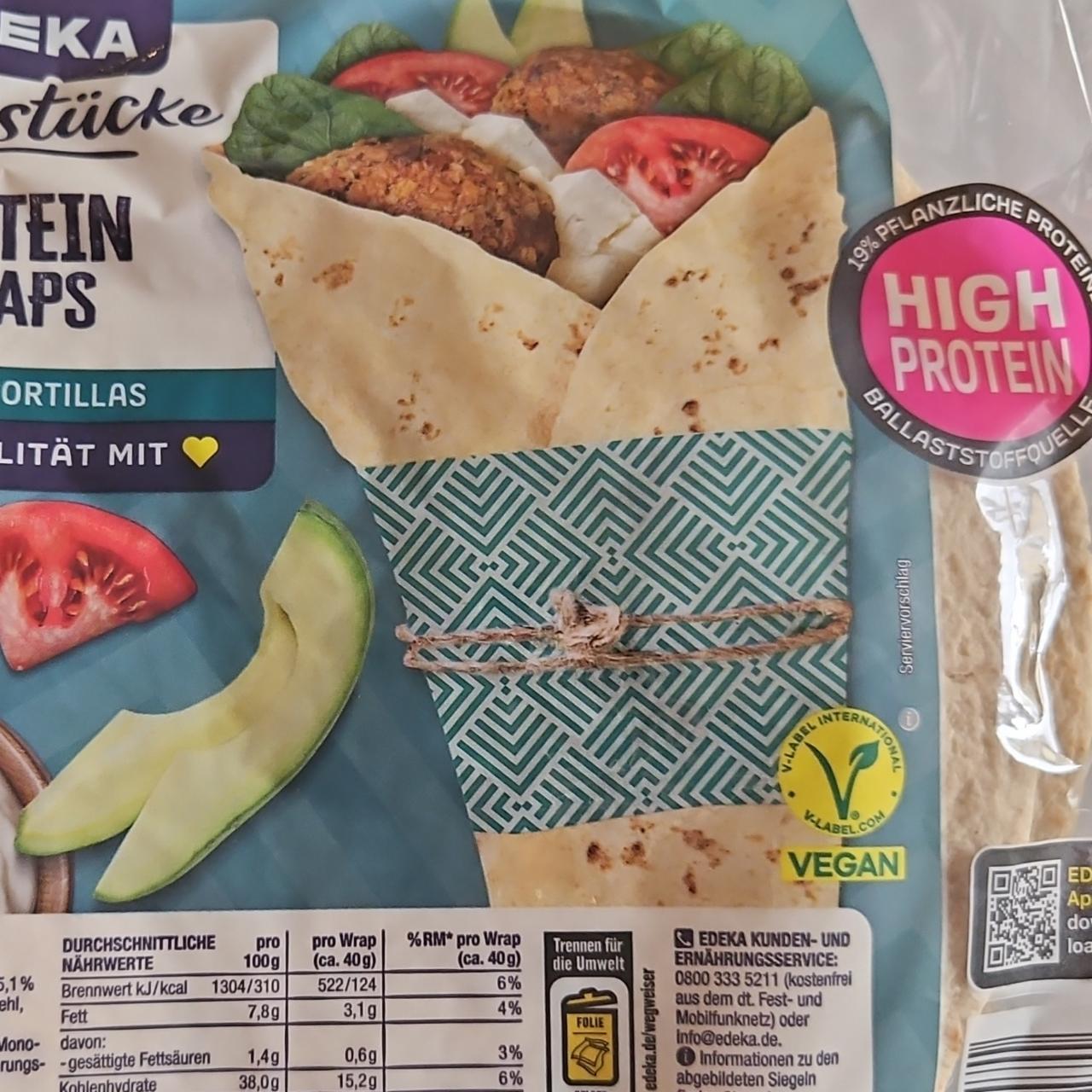 Фото - Protein wraps Herzstücke Edeka