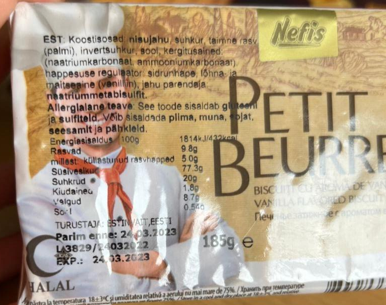 Petit Beurre (185g) - Nefis