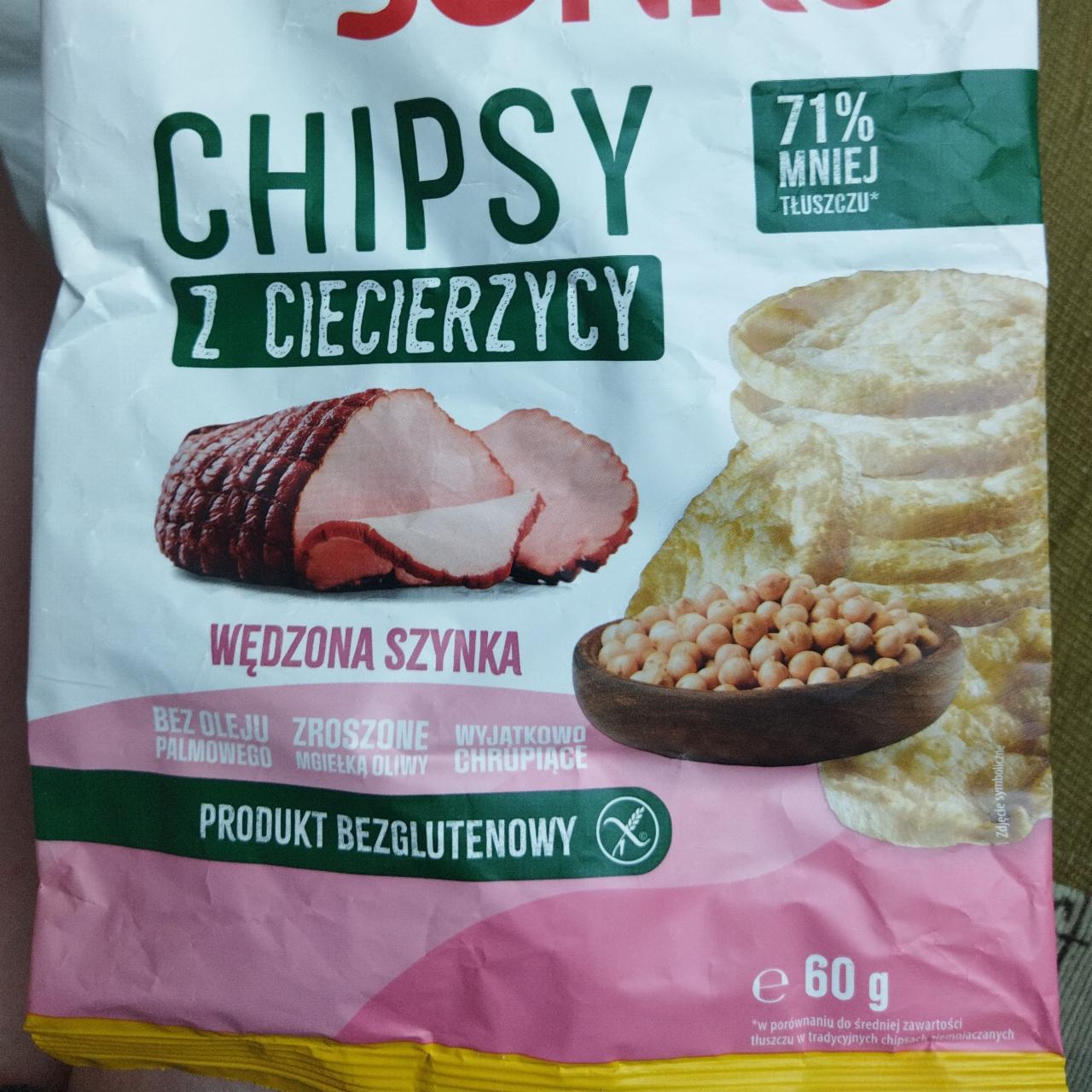 Фото - Chipsy z ciecierzycy wędzona szynka Sonko