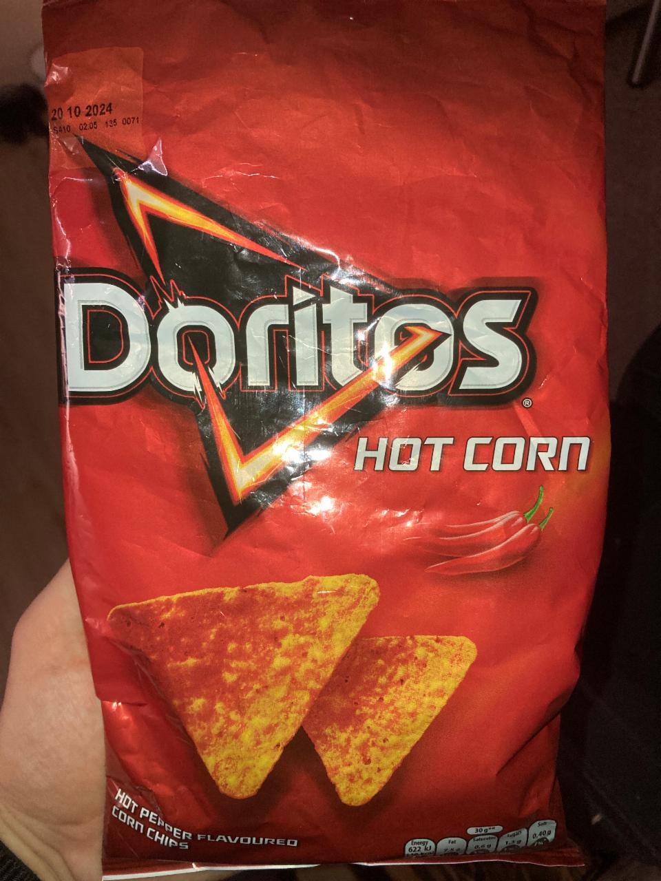 Фото - Чипсы кукурузные Hot Pepper Doritos