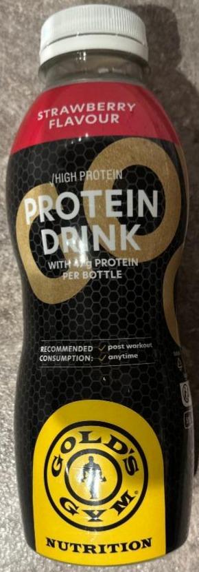 Фото - Protein drink strawberry flavour Gold's Gym