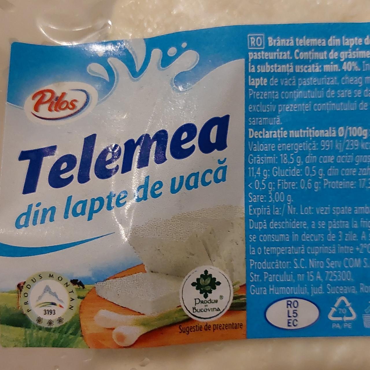 Фото - Telemea din lapte de vacă Pilos