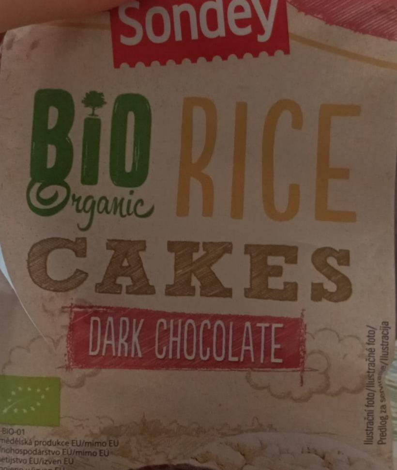 Фото - Хлебцы с шоколадом Bio Organic Rice Cakes Dark Chocolate Sondey