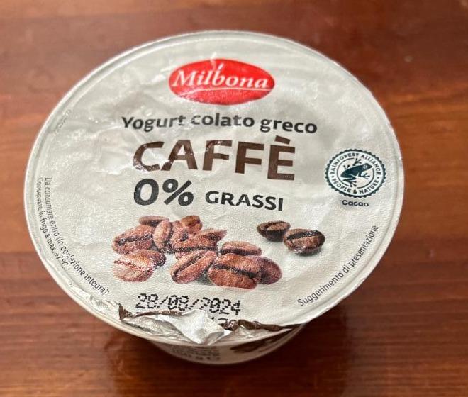 Фото - Yogurt colato greco caffe 0% Milbona