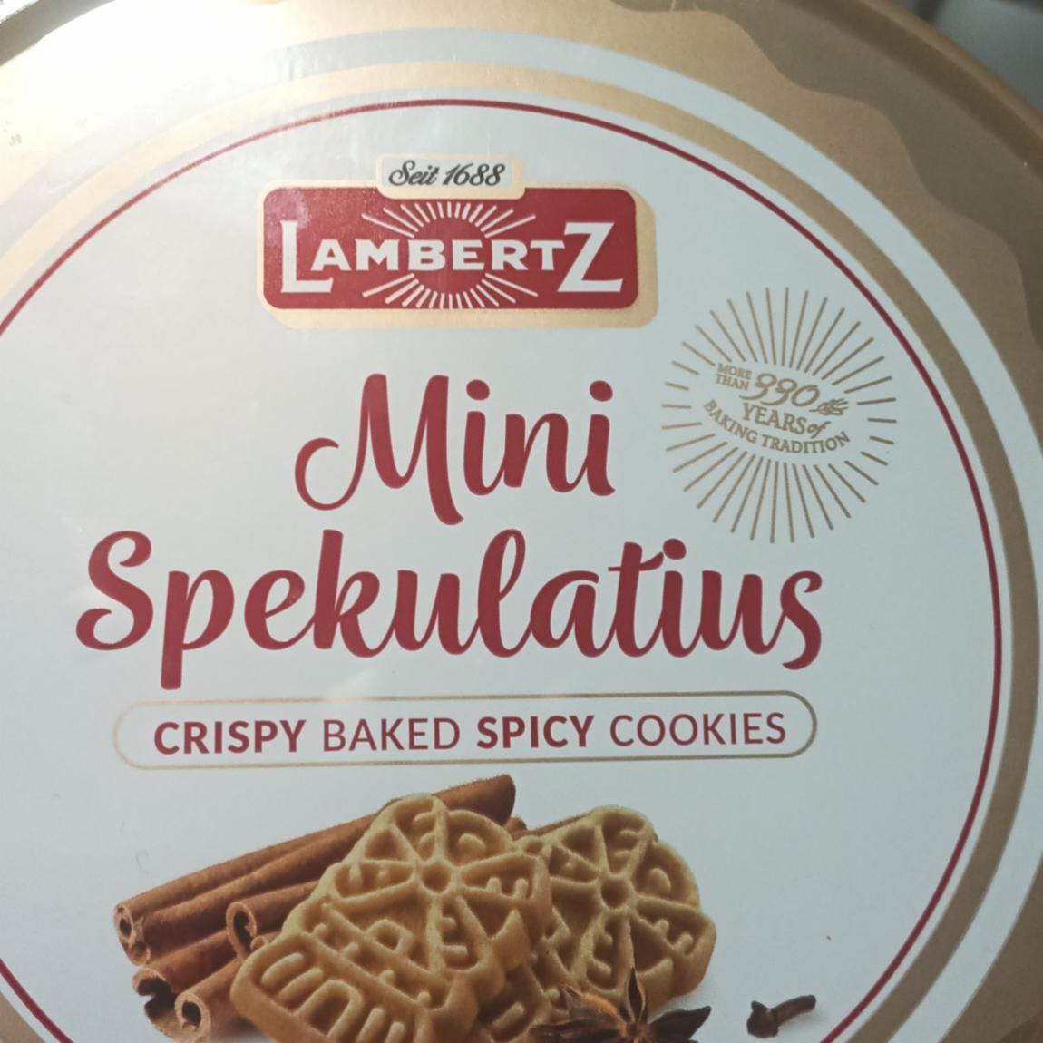 Фото - Mini spekulatius crispy baked spicy cookies LambertZ