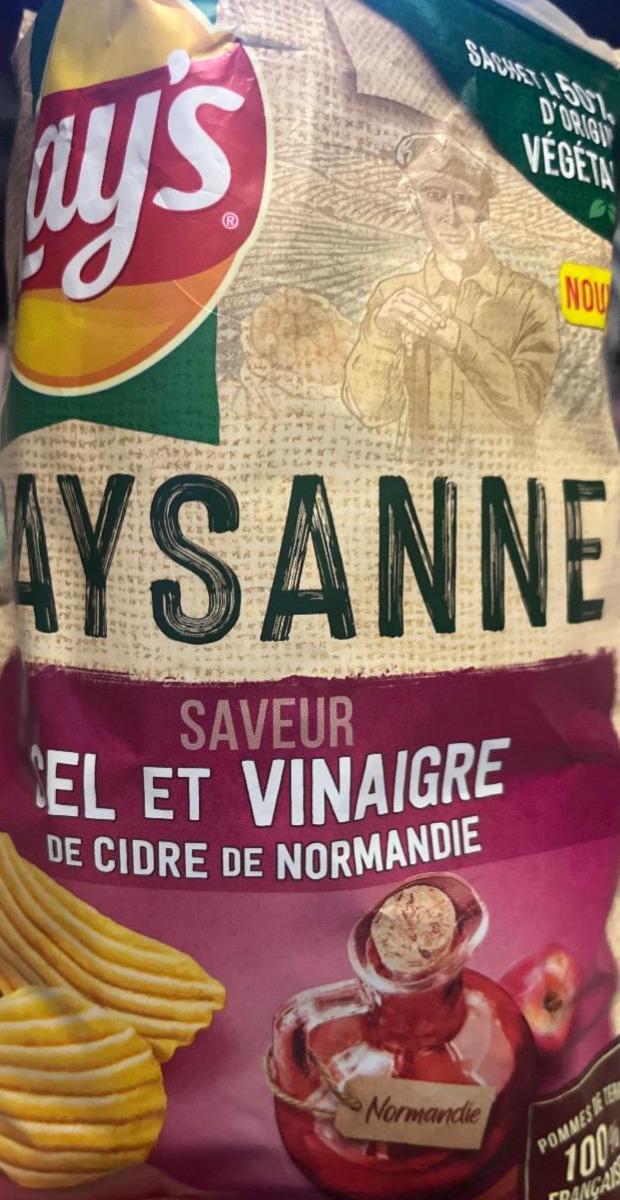 Фото - Chips paysanne saveur sel et vinaigre de cidre de normandie Lay's