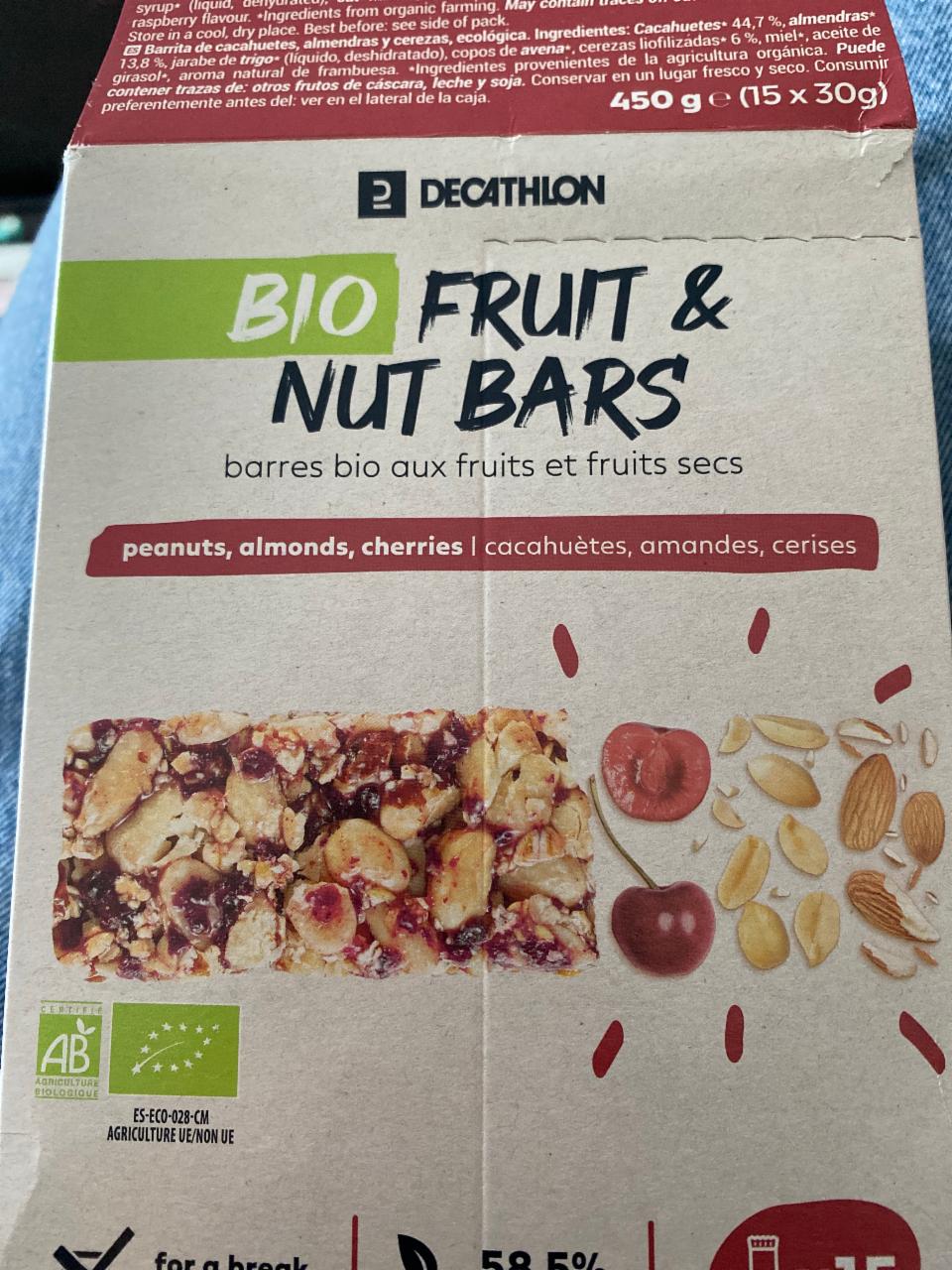 Фото - Bio Fruit&Nut Bars Decathlon