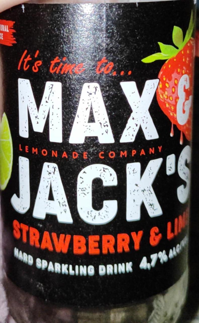 Фото - Пивной коктейль клубника лайм strawberry and lime Max and Jack's