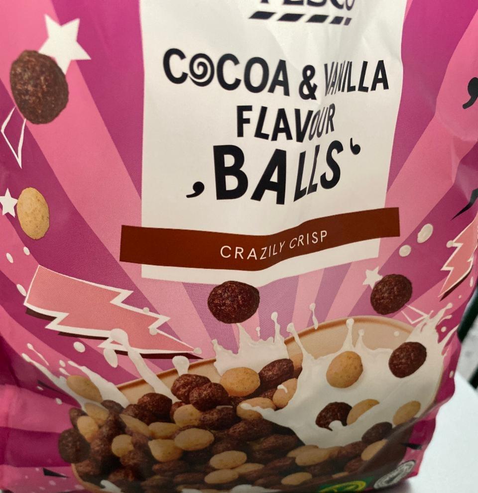 Фото - Cocoa vanilla flavour balls crazily crisp Tesco