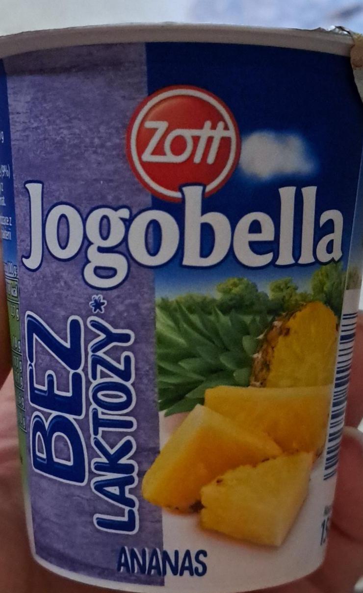 Фото - Йогурт без лактозы со вкусом ананасы Jogobella Zott