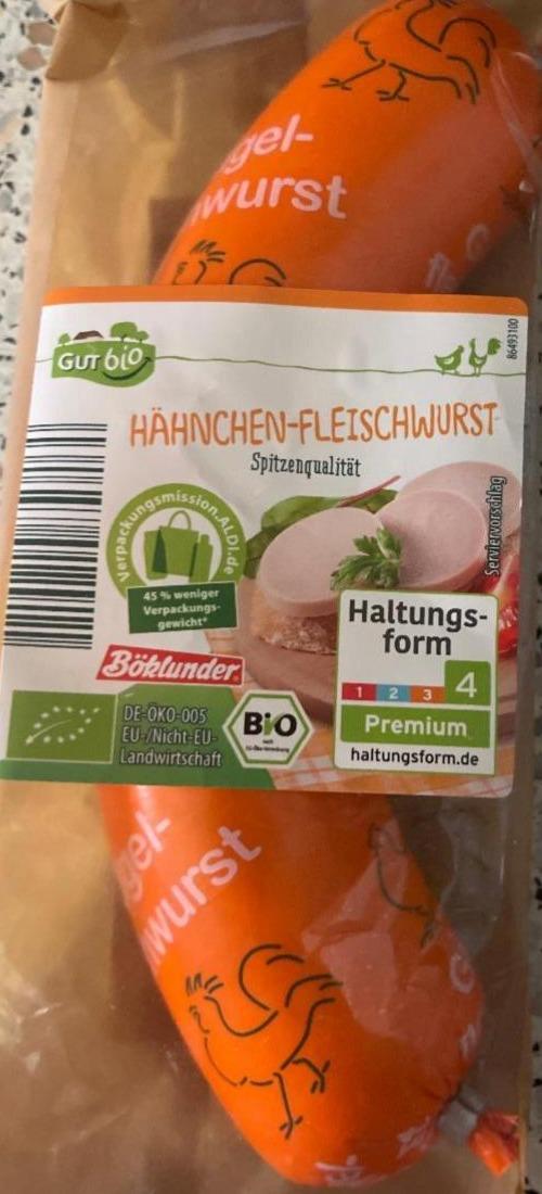 Фото - Hähnchen fleischwurst spitzenqualität GutBio