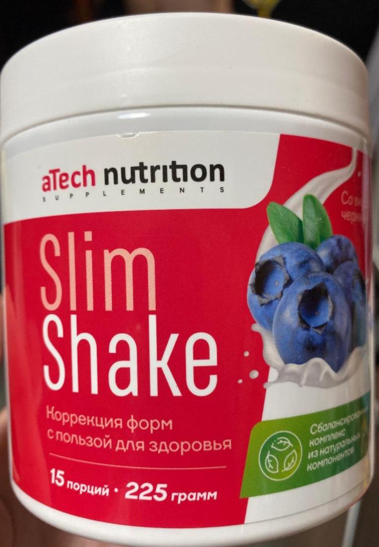 Фото - Сухая порошковая смесь со вкусом черники Slim Shake aTech Nutrition