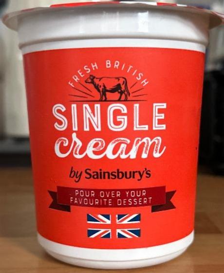 Фото - Сливки Single Cream Sainsbury's