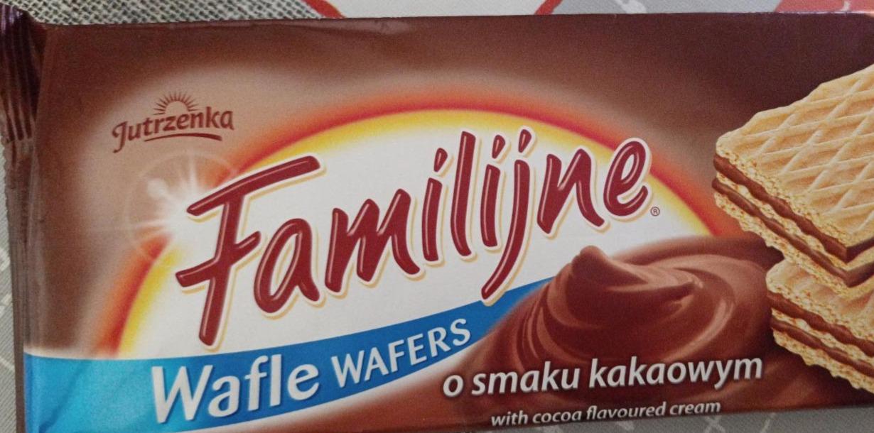 Фото - Familijne wafle wafers o smaku kakaowym Jutrzenka