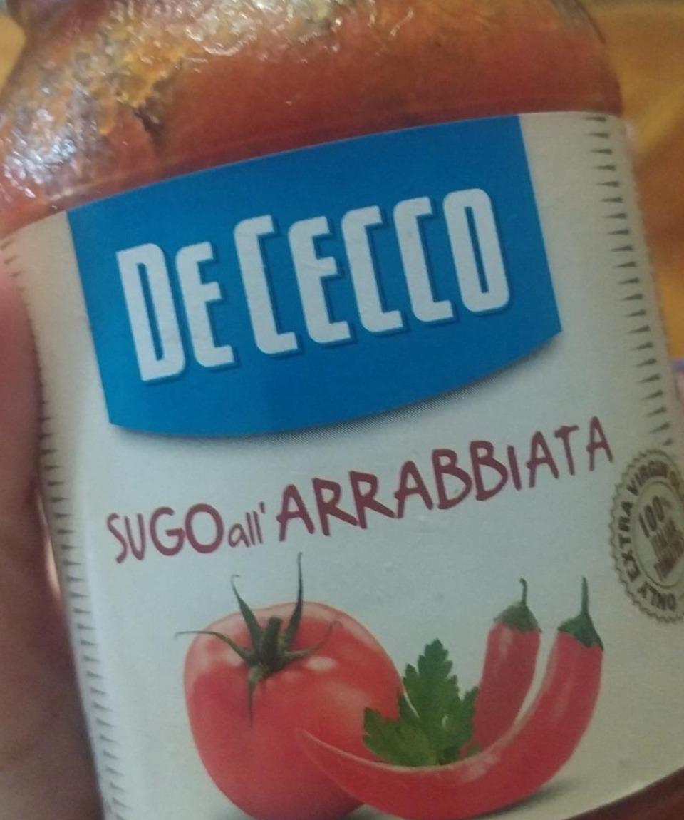 Фото - Sugo all Arrabbiata De Cecco