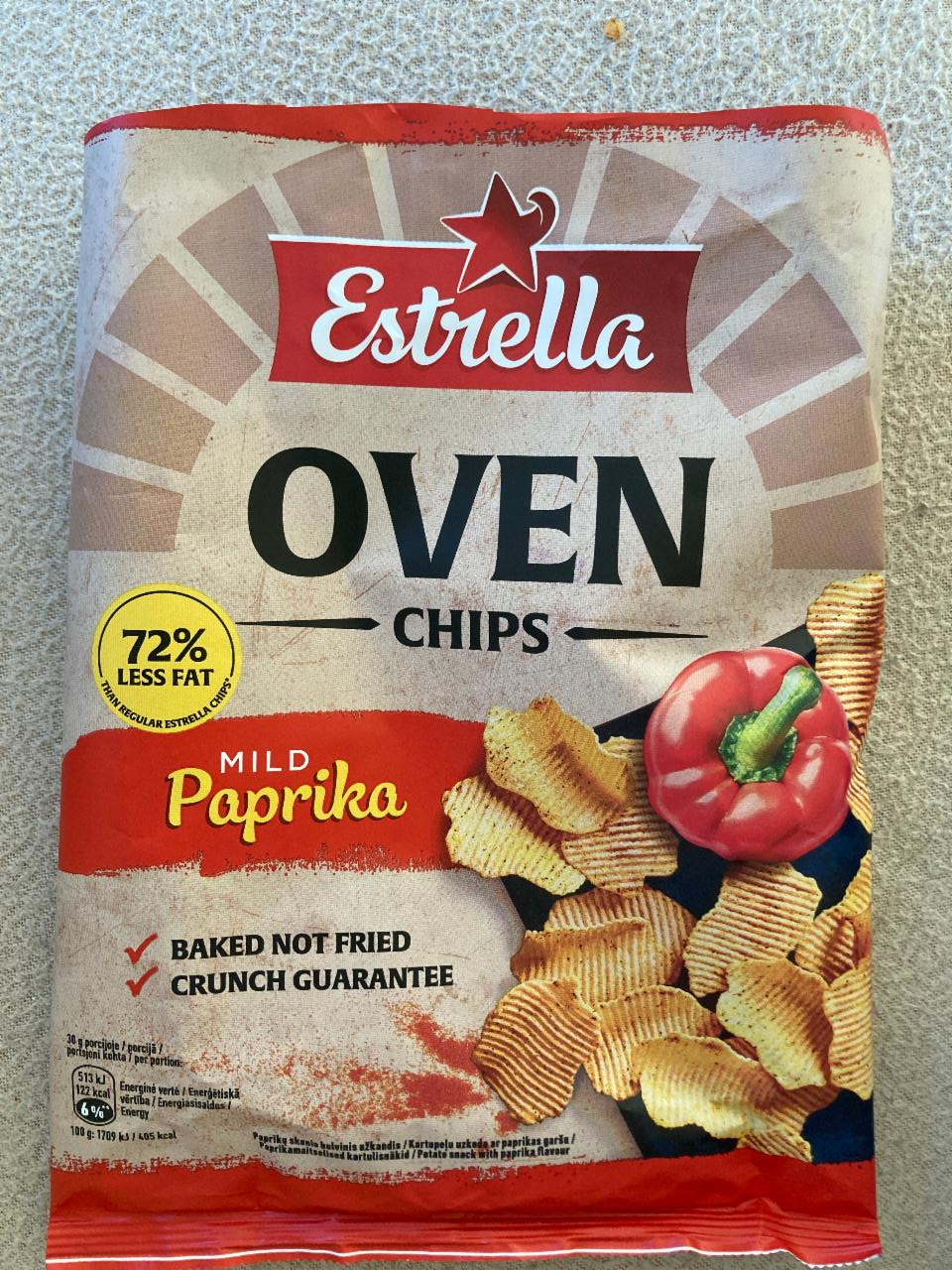 Фото - Oven chips mild Paprika Estrella