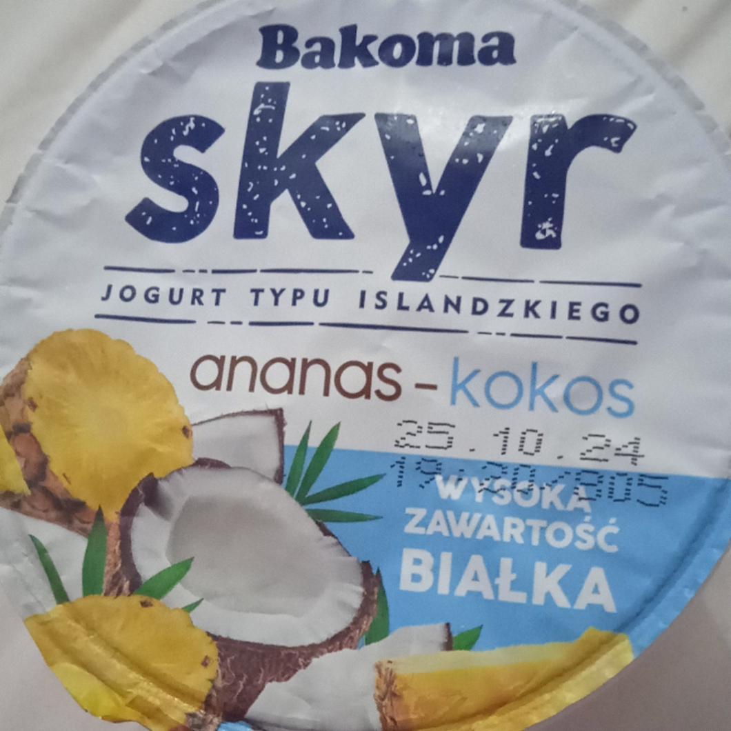 Фото - Skyr jogurt typu ananas-kokos Bakoma