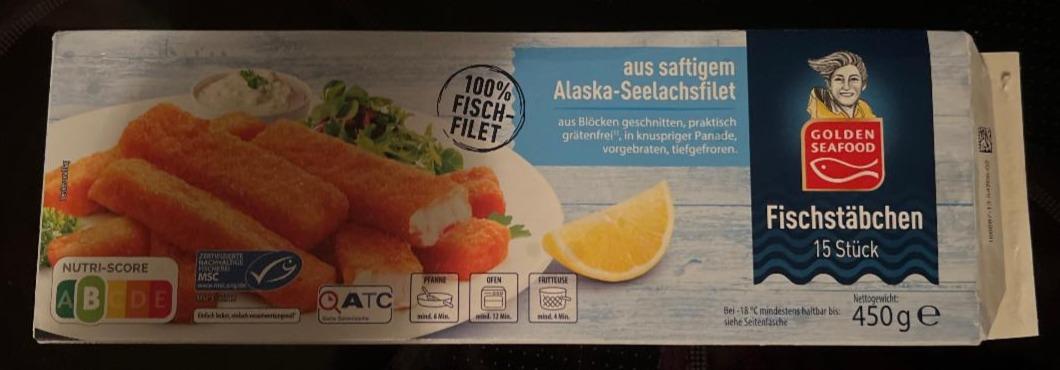 Фото - Fischstäbchen aus saftigen Alaska-seelachsfilet Golden Seafood