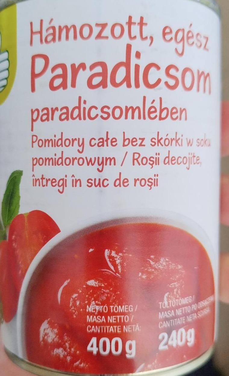 Фото - Hámozott, egész paradicsom paradacsomlebel Auchan