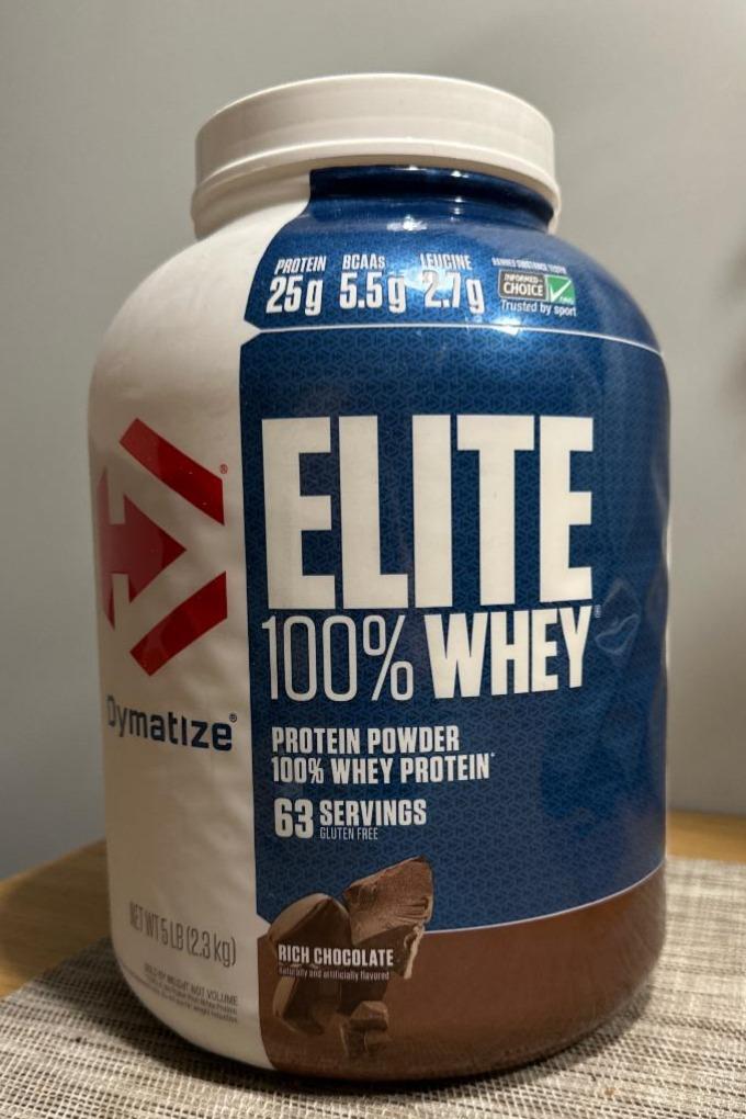 Фото - Протеин 100% Elite Whey Protein Powder Rich Chocolate Dymatize